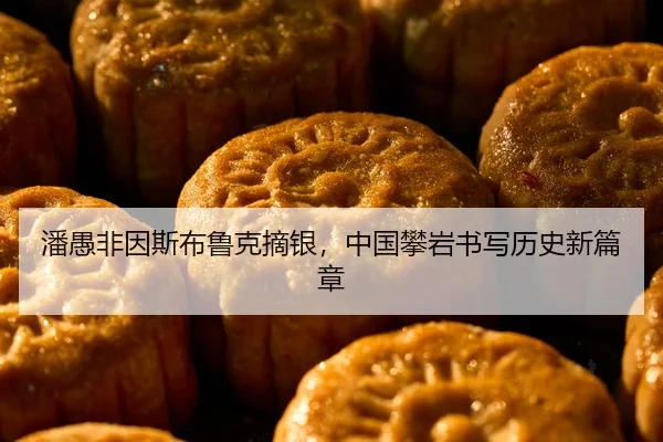潘愚非因斯布鲁克摘银，中国攀岩书写历史新篇章